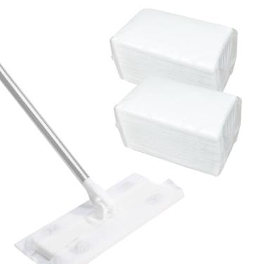 Imagem de VANTIYAUS Panos de limpeza a seco descartáveis, refis de esfregão seco de 100 unidades compatíveis com Swiffer Sweeper (25 x 43 cm)