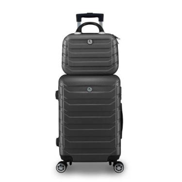 Imagem de Mala de Bordo com Frasqueira 10kg ABS Rígido Rodinhas 360 - Allabard, 