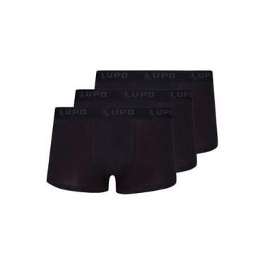 Imagem de Kit com 3 Cuecas Sunga Lupo 480-002, Preto, M