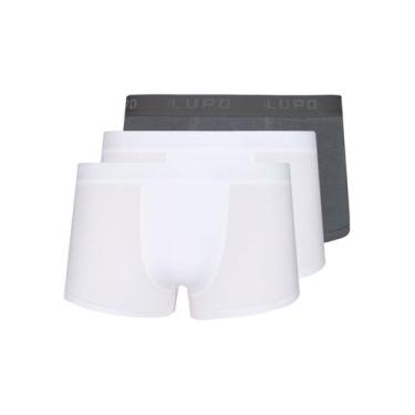 Imagem de Kit com 3 Cuecas Sunga Lupo 480-002 Colorido, Branco, G