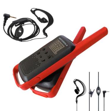 Imagem de 2 Rádio Talkabout Motorola T210BR Com Fones de Ouvido