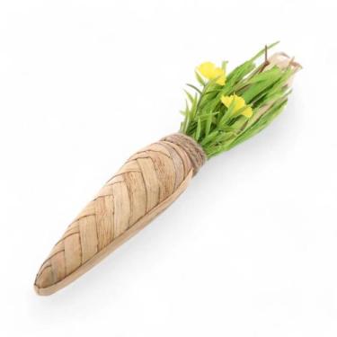 Imagem de Enfeite Decorativo de Páscoa - Cenoura de Palha - 35cm - 1 unidade - C