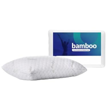 Imagem de Travesseiro Bamboo Conforto, Frescor e Sustentabilidade Ideal para Seu Sono Ergonômico, Hipoalergênico e Antibacteriano. Durável, Perfeito para Todas as Posições PREMIUM SYANG