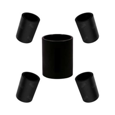 Imagem de Kit 5 Un Luva de Encaixe P/ Eletroduto 1/2pol - MAXIDUTOS, preto