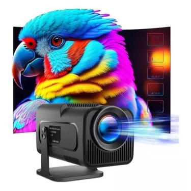 Imagem de Projetor Android 13 HY320 com Projeção Suave, Bluetooth HDMI Wi-Fi 6 A