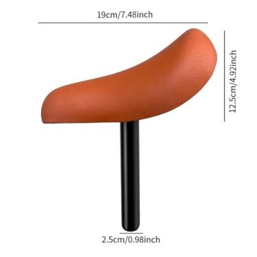 Imagem de simhoa Peça de selim de bicicleta infantil com assento de equilíbrio de selim de bicicleta para meninos ao ar livre, Marrom