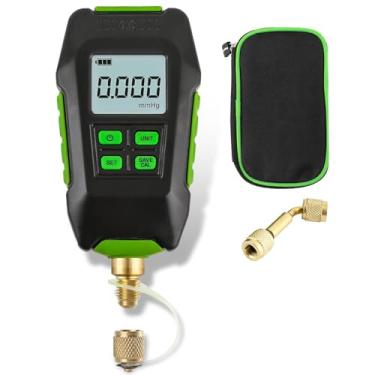 Imagem de Medidor de Vácuo Digital 0-10000Pa, Ferramenta de Teste de Refrigeração HVAC Recarregável, Testador de Pressão Com Adaptador para Ambiente Atmosférico