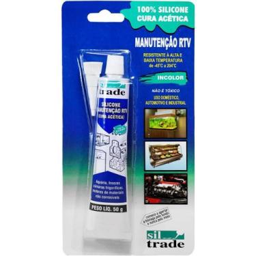 Imagem de Silicone Manutenção Incolor 50 Gramas - 1560011 - SIL TRADE