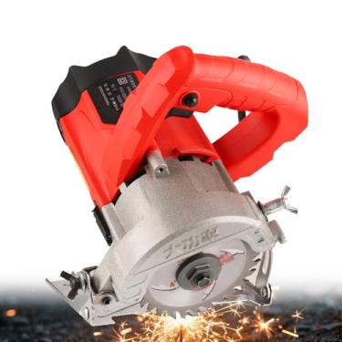 Imagem de Caçador de parede elétrico com 4 peças de lâminas de serra, ranhura para máquina de corte de ranhura de parede de 2050W 13000r/min, 0-34 mm de profundidade, máquina de paredes de tijolo de concreto