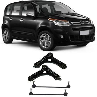 Imagem de Bandeja + Bieleta Citroen C3 Picasso Dianteira 2011 Até 2017 O Par - S