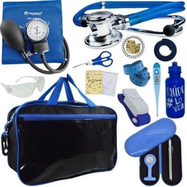 Imagem de Kit Bolsa Aparelho de Pressão Esfigmomanômetro Esteto Incoterm - Love 