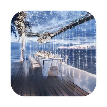 Imagem de Cortina 1040 Led Micro-lâmpada Fixa 4m X 4m Prova D'água Festa Decor C