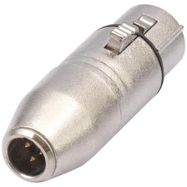 Imagem de HUALEU Adaptador de áudio de placa de som XLR fêmea de 3 pinos para mini XLR macho - 1 unidade