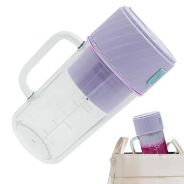 Imagem de Copo de Liquidificador Elétrico - Liquidificador para Batidos Portátil e Espremedor Elétrico,Multifuncional Processador de Alimentos Eletrodoméstico para Cozinha Legumes Frutas Leite Iogurte Banana