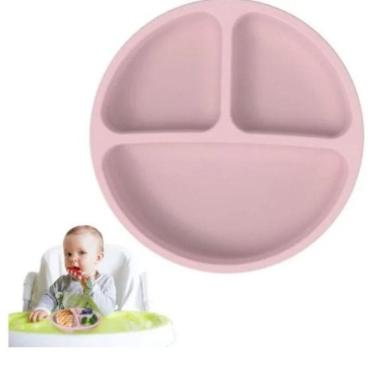 Imagem de Prato Infantil De Silicone Com Ventosas Pratinho De Refeição