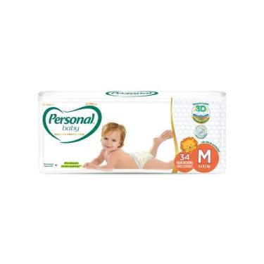 Imagem de Fralda Descartável Personal Baby Premium Protection 3D Mega M 34 Unida