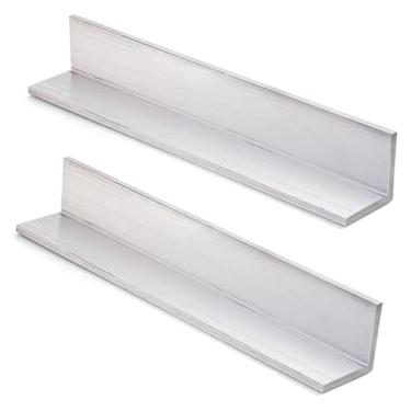 Imagem de 2 Peças 6061 Guarnição De ângulo De Alumínio Extrudado Tira De Alumínio Comprimento 500 Mm, Comprimento Lateral 15 Mm Para Melhoria Da Casa E Construção, One Color, 15x15x1.5x500mm