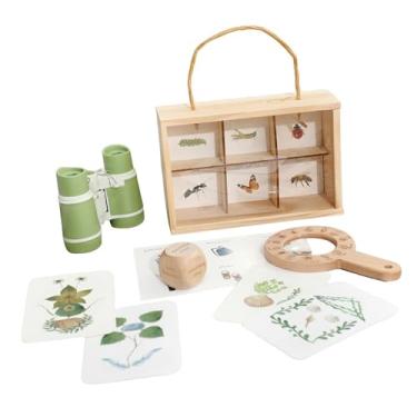 Imagem de menolana Kit Explorador Infantil Brinquedo Educativo Sensorial com Binóculos Brinquedo de Exploração Interativa para Crianças de 3+ Anos de Acampamento