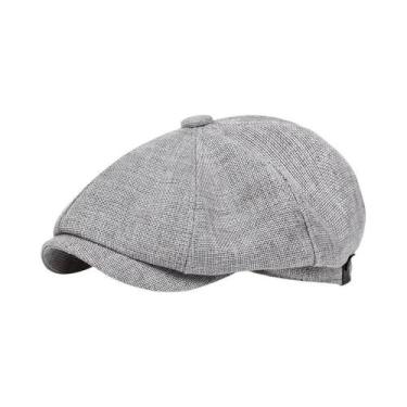 Imagem de Chapéu Newsboy Retrô Masculino Primavera Outono Unissex Boina Octogona