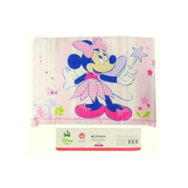 Imagem de Travesseiro bebê infantil mickey e minnie 28cmx35cm minasrey, ROSA