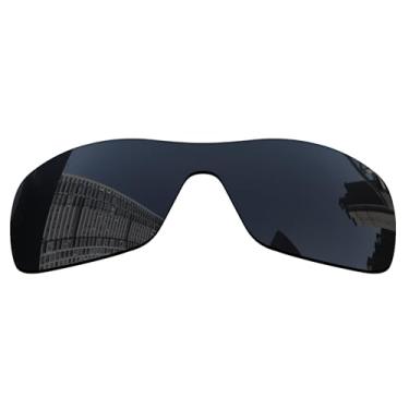 Imagem de Acefrog Lentes de reposição polarizadas de 1,5 mm para óculos de sol Oakley Antix OO9077, material atualizado, resistente a impactos - preto escuro polarizado - 1,5 mm