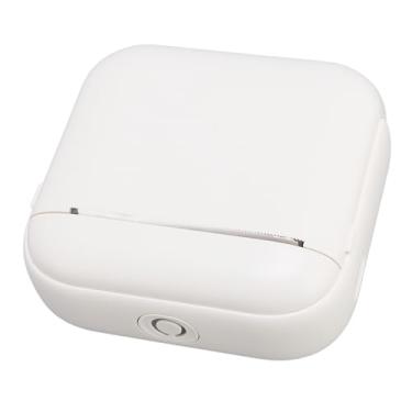 Imagem de Serounder Impressora Térmica Pequena de Bolso, BT 203dpi Portátil Máquina Térmica para Fazer Adesivos Sem Tinta com 1 Rolo de Papel para Impressão para Celular, Contas, Fotos, Memorandos (Branco)