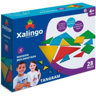 Imagem de Brinquedo Pedagogico Tangram 28PCS - Xalingo