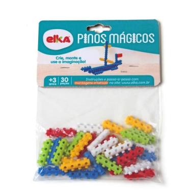 Imagem de Brinquedo para Montar Pinos Magicos 30 Pecas - ELKA