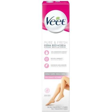 Imagem de Creme Depilatório Veet Pure&Fresh Peles Secas Normais 200Ml