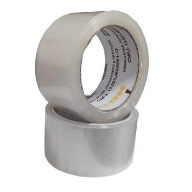 Imagem de Kit 20 Rolos Fita Adesiva Durex 48X100 Mts Larga Embalagens