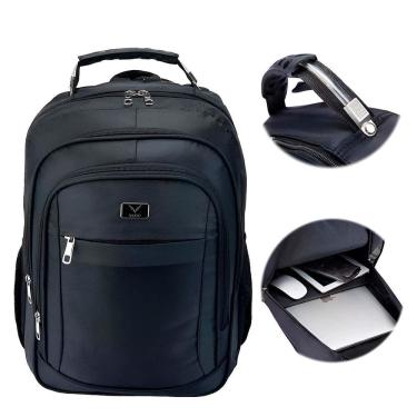 Imagem de Mochila Bag Costas Executiva Reforçada Notebook Preta