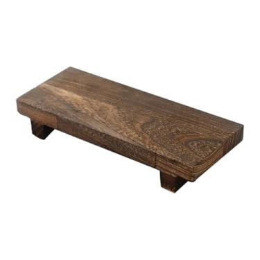 Imagem de IEUDNS Suporte de madeira para velas, bandeja para penteadeira, suporte de madeira versátil para exibição em banheiros, liquidação de casa, sala de estar e, S