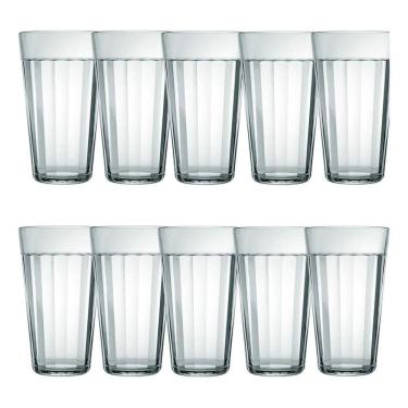 Imagem de Jogo 10 Copo Americano Em Vidro Long Drink 450Ml Nadir