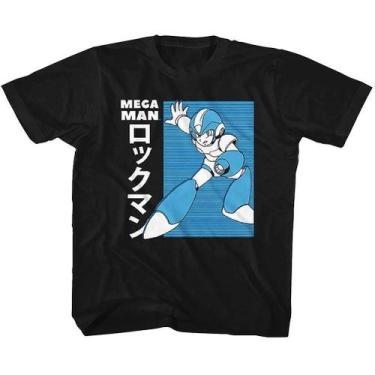 Imagem de Camiseta Mega Man Mega Man Jpn Jovem - Rockinstone