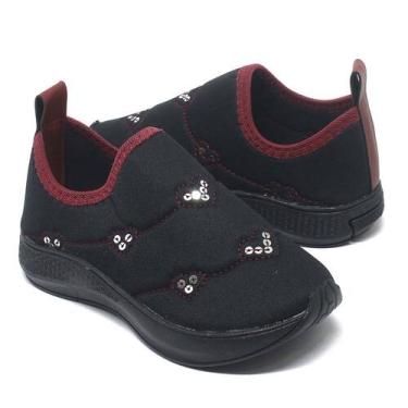 Imagem de Tênis Infantil Esportivo Casual Menina Escolar Leve E Macio - Anabe Ca