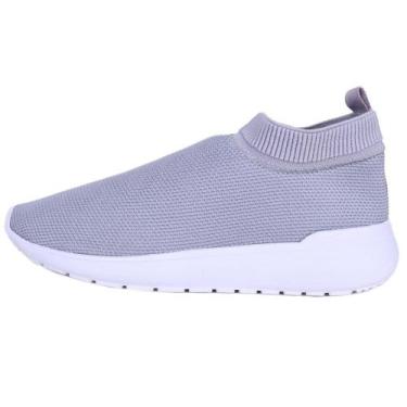 Imagem de Tenis Meia Feminino Calce Facil Respiravel Espumado Caminhada Conforto