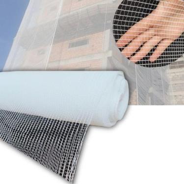 Imagem de Tela Fachada Construção 3x100 metros NR18 branca Citropack