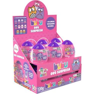 Imagem de Kit com 12 unidades de Doce, Divino Kids, Ovo Surpresa, Bubu