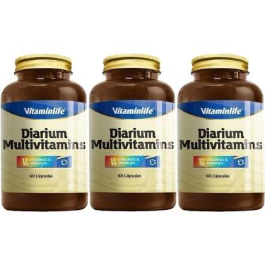 Imagem de Kit 3X Diarium Multivitamínico - 60 Cápsulas - VitaminLife-Masculino