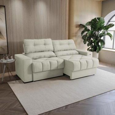 Imagem de Sofá Retrátil Kappesberg Sander Linho Caqui