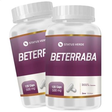 Imagem de 2 Potes Beterraba Pura Natural Kit 240 Cápsulas - Suplemento Natural