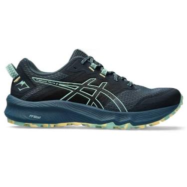 Imagem de ASICS Tênis de corrida masculino Trabuco Terra 2, Azul escuro magnético, menta, 43