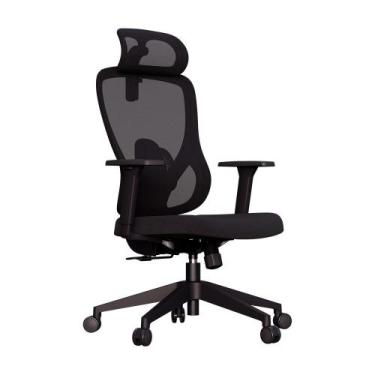 Imagem de Cadeira Office Elements Sarin, Até 120kg, Reclinável, Malha, Preta - 7