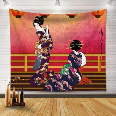 Imagem de Quimono de gueixa japonês para tapeçaria para pendurar na parede 150x1