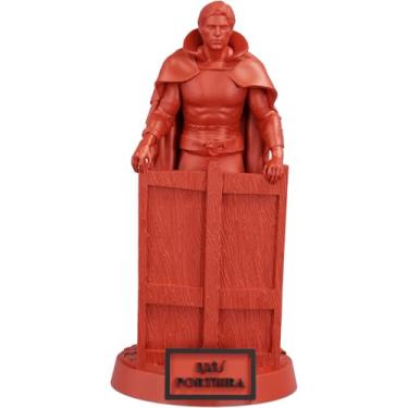 Imagem de Estátua Exu Porteira Umbanda Candomblé (Cor Sanguis Obscurus)