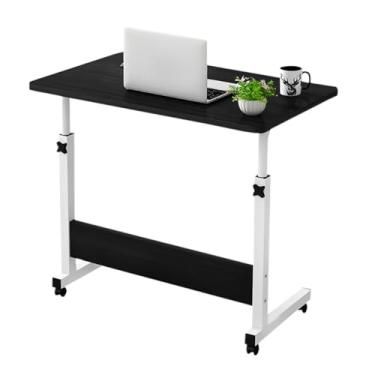 Imagem de Mesa Mesinha Notebook Com Altura Regulavel e Rodinhas Tablet Cama Sofá Ajustavel (preto)