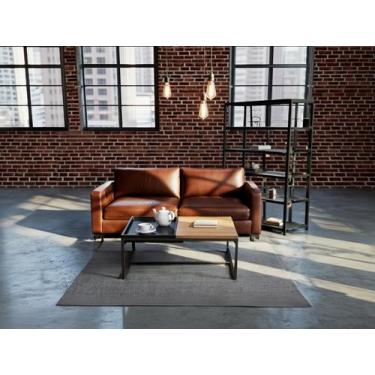 Imagem de Mesa Centro sala Industrial Retangular em MDF Cor Bicolor - alitte dec