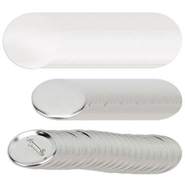 Imagem de 100 Conjuntos de Emblemas Redondos 56mm, Suprimentos para Fabricação de Botões de Ferro, Conjunto de Pinos, Materiais de Artesanato para Máquina de Fazer Botões