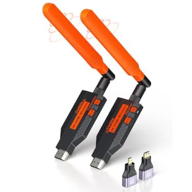 Imagem de Coolpie Transmissor e receptor HDMI sem fio, longo alcance de 150 m, transmissão estável de transmissão HD 1080p, extensor HDMI Plug & Play para TV, projetor, laptop, console de jogos,