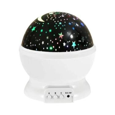 Imagem de Quarto Infantil 360 graus Luz Noturna Moderna Com Efeito De Nebulosa E